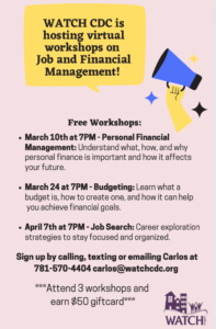 Free Job and Financial Clinic Workshops 